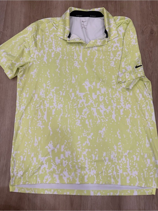 Nike Other - Nike Men's LG Dri-FIT Vapor Graphic Golf Polo lime green digital camouflage